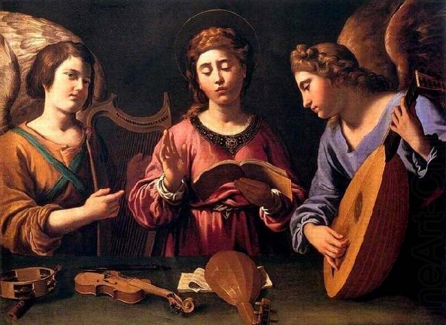 St Cecilia with Two Angels, GRAMATICA, Antiveduto